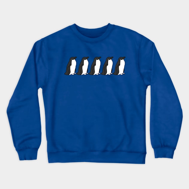 Five Penguins Crewneck Sweatshirt by ellenhenryart